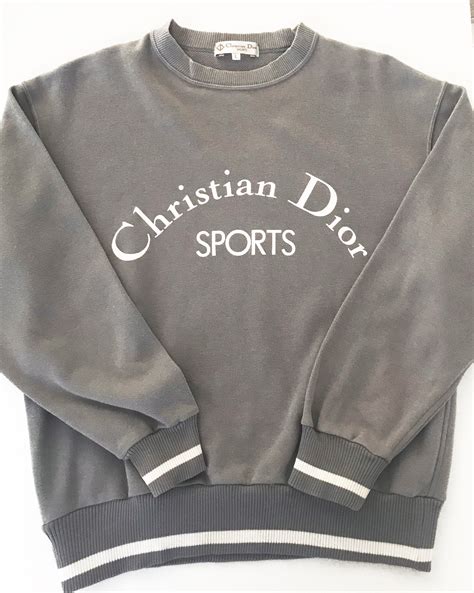 christian dior black sweatshirt|vintage Christian Dior sweatshirt.